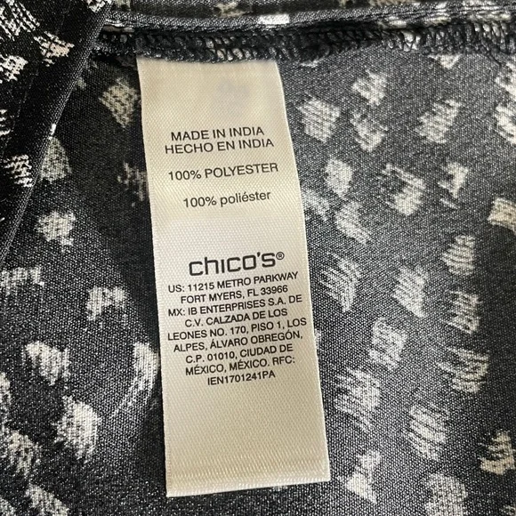 Chico’s Embellished Tunic, Black, XL - Picture 5 of 6